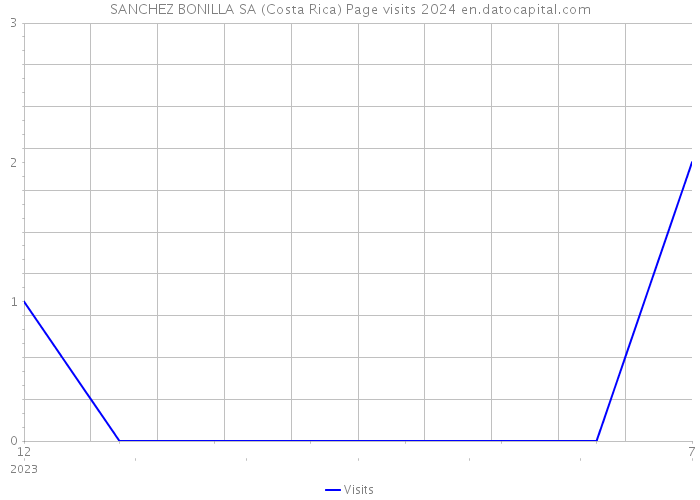SANCHEZ BONILLA SA (Costa Rica) Page visits 2024 