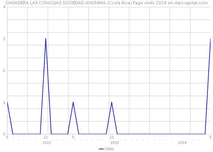 GANADERA LAS CONGOJAS SOCIEDAD ANONIMA (Costa Rica) Page visits 2024 