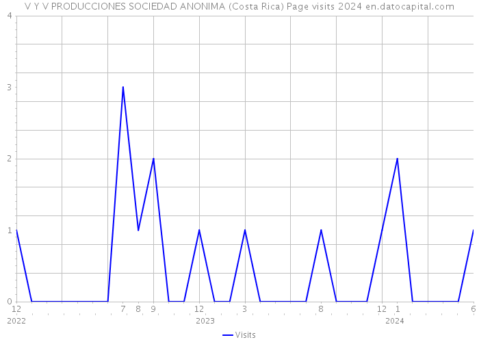 V Y V PRODUCCIONES SOCIEDAD ANONIMA (Costa Rica) Page visits 2024 