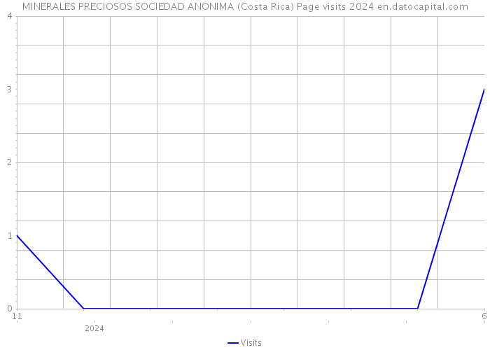 MINERALES PRECIOSOS SOCIEDAD ANONIMA (Costa Rica) Page visits 2024 