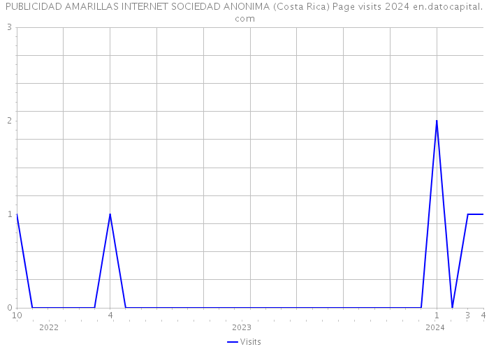 PUBLICIDAD AMARILLAS INTERNET SOCIEDAD ANONIMA (Costa Rica) Page visits 2024 