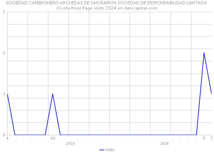 SOCIEDAD CAMBRONERO ARGUEDAS DE SAN RAMON SOCIEDAD DE RESPONSABILIDAD LIMITADA (Costa Rica) Page visits 2024 