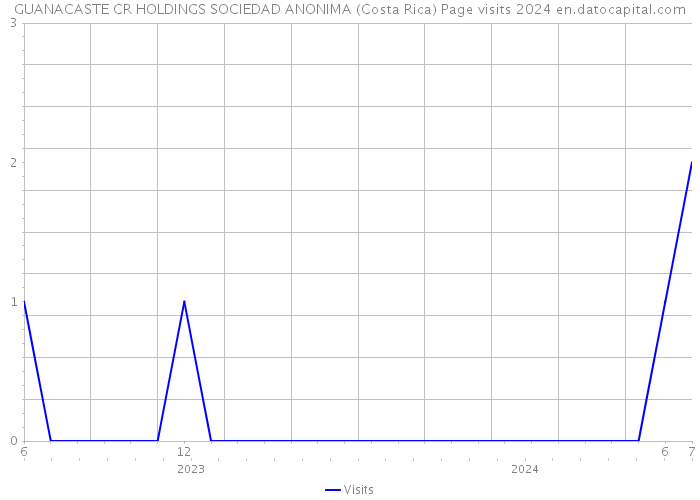 GUANACASTE CR HOLDINGS SOCIEDAD ANONIMA (Costa Rica) Page visits 2024 