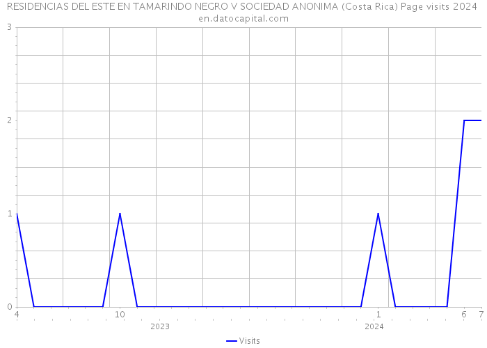 RESIDENCIAS DEL ESTE EN TAMARINDO NEGRO V SOCIEDAD ANONIMA (Costa Rica) Page visits 2024 