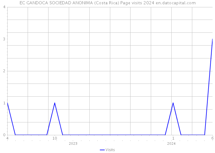 EC GANDOCA SOCIEDAD ANONIMA (Costa Rica) Page visits 2024 