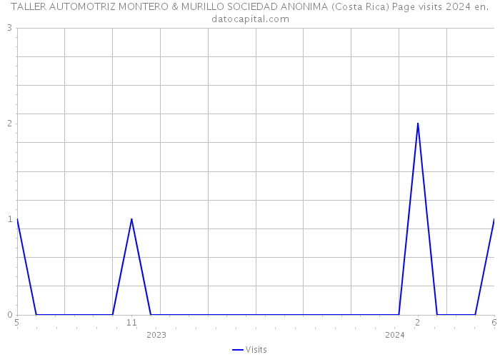 TALLER AUTOMOTRIZ MONTERO & MURILLO SOCIEDAD ANONIMA (Costa Rica) Page visits 2024 