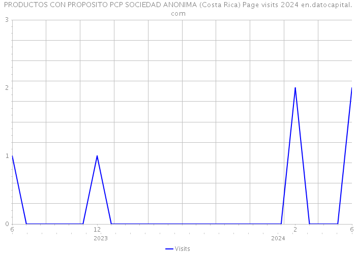 PRODUCTOS CON PROPOSITO PCP SOCIEDAD ANONIMA (Costa Rica) Page visits 2024 