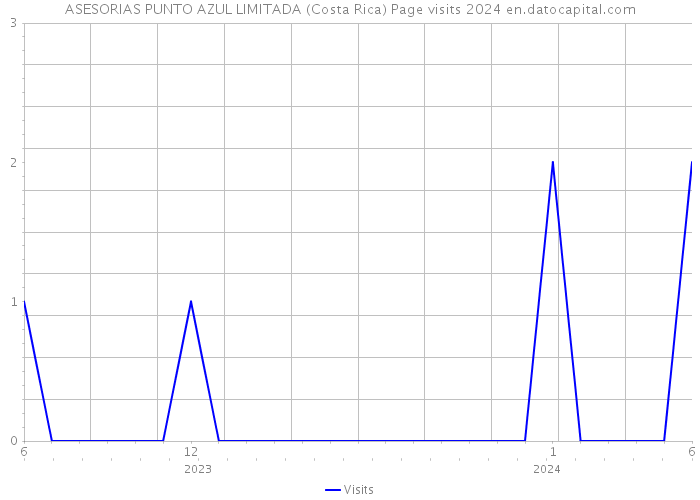 ASESORIAS PUNTO AZUL LIMITADA (Costa Rica) Page visits 2024 