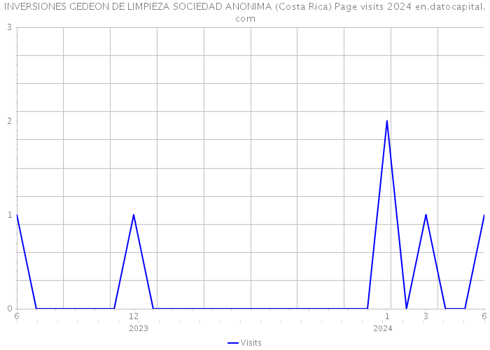 INVERSIONES GEDEON DE LIMPIEZA SOCIEDAD ANONIMA (Costa Rica) Page visits 2024 