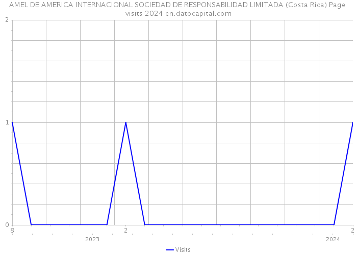 AMEL DE AMERICA INTERNACIONAL SOCIEDAD DE RESPONSABILIDAD LIMITADA (Costa Rica) Page visits 2024 