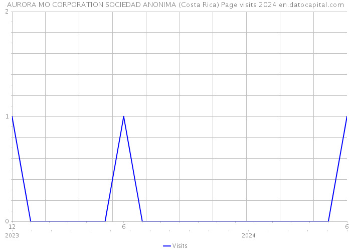AURORA MO CORPORATION SOCIEDAD ANONIMA (Costa Rica) Page visits 2024 
