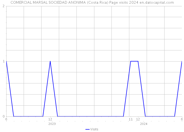COMERCIAL MARSAL SOCIEDAD ANONIMA (Costa Rica) Page visits 2024 