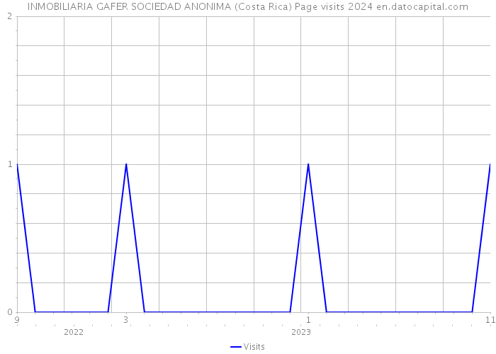 INMOBILIARIA GAFER SOCIEDAD ANONIMA (Costa Rica) Page visits 2024 