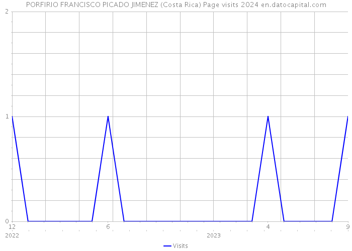 PORFIRIO FRANCISCO PICADO JIMENEZ (Costa Rica) Page visits 2024 