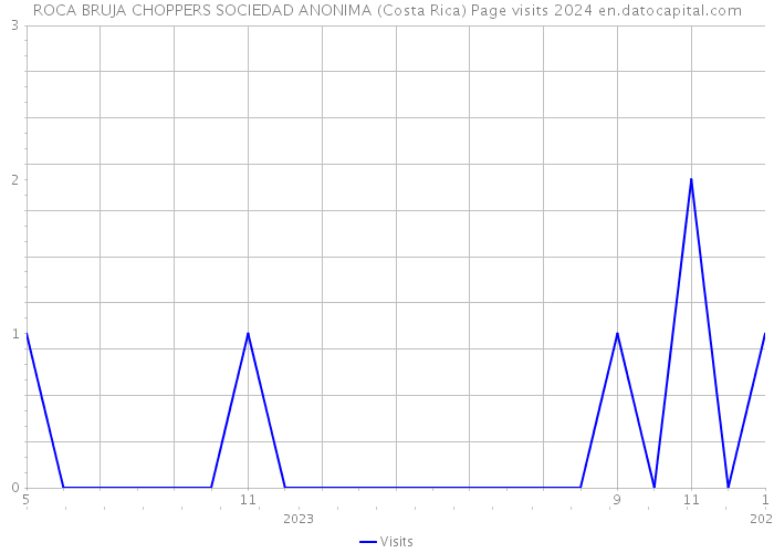 ROCA BRUJA CHOPPERS SOCIEDAD ANONIMA (Costa Rica) Page visits 2024 