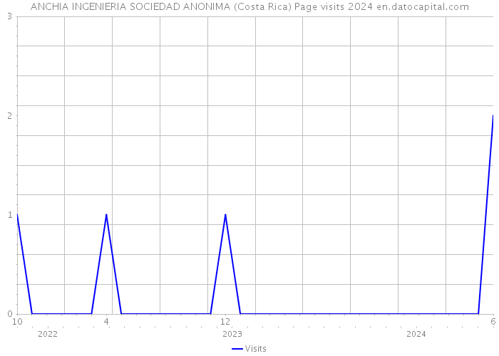ANCHIA INGENIERIA SOCIEDAD ANONIMA (Costa Rica) Page visits 2024 