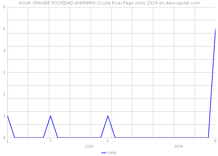 AGUA GRANDE SOCIEDAD ANONIMA (Costa Rica) Page visits 2024 