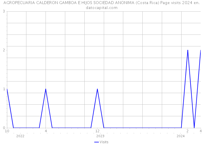 AGROPECUARIA CALDERON GAMBOA E HIJOS SOCIEDAD ANONIMA (Costa Rica) Page visits 2024 