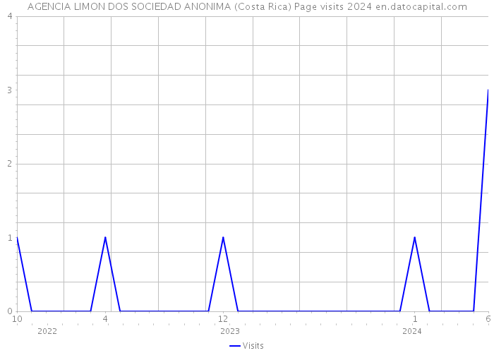 AGENCIA LIMON DOS SOCIEDAD ANONIMA (Costa Rica) Page visits 2024 