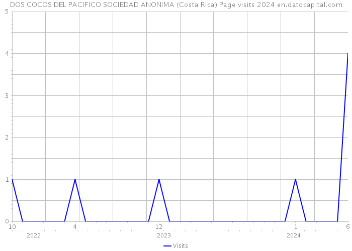 DOS COCOS DEL PACIFICO SOCIEDAD ANONIMA (Costa Rica) Page visits 2024 
