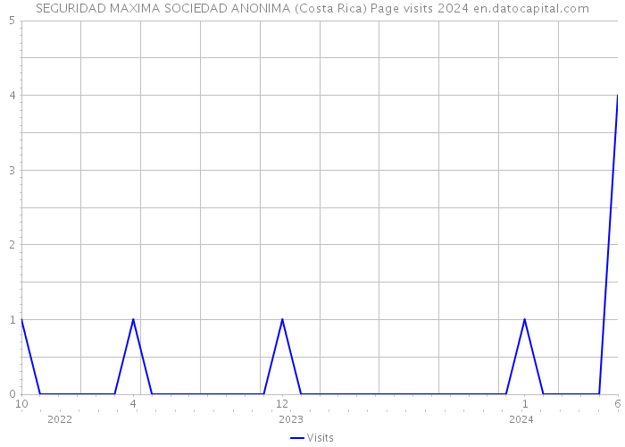 SEGURIDAD MAXIMA SOCIEDAD ANONIMA (Costa Rica) Page visits 2024 