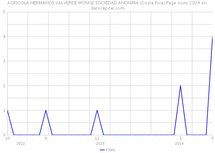 AGRICOLA HERMANOS VALVERDE MONGE SOCIEDAD ANONIMA (Costa Rica) Page visits 2024 