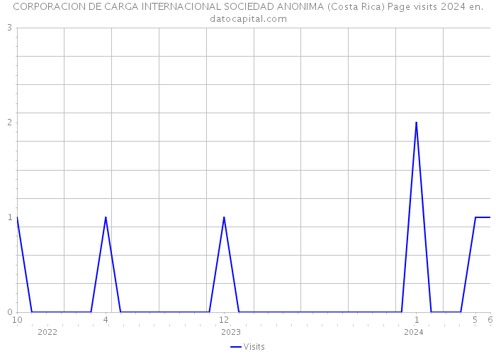 CORPORACION DE CARGA INTERNACIONAL SOCIEDAD ANONIMA (Costa Rica) Page visits 2024 