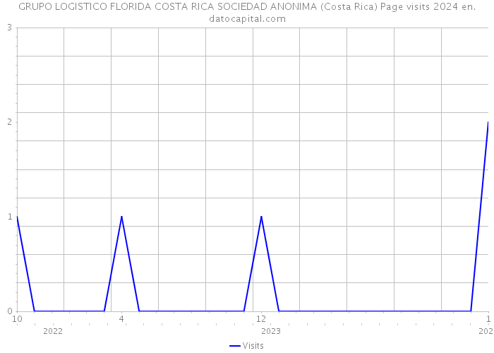 GRUPO LOGISTICO FLORIDA COSTA RICA SOCIEDAD ANONIMA (Costa Rica) Page visits 2024 