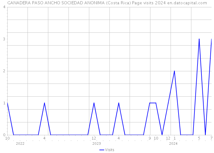 GANADERA PASO ANCHO SOCIEDAD ANONIMA (Costa Rica) Page visits 2024 