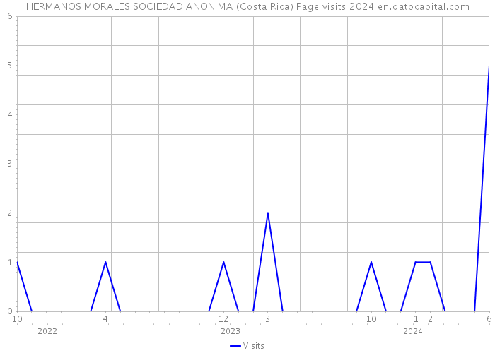 HERMANOS MORALES SOCIEDAD ANONIMA (Costa Rica) Page visits 2024 