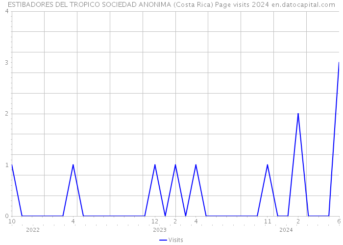 ESTIBADORES DEL TROPICO SOCIEDAD ANONIMA (Costa Rica) Page visits 2024 
