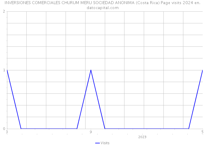 INVERSIONES COMERCIALES CHURUM MERU SOCIEDAD ANONIMA (Costa Rica) Page visits 2024 