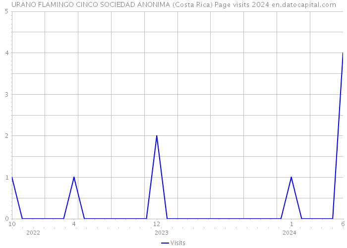 URANO FLAMINGO CINCO SOCIEDAD ANONIMA (Costa Rica) Page visits 2024 