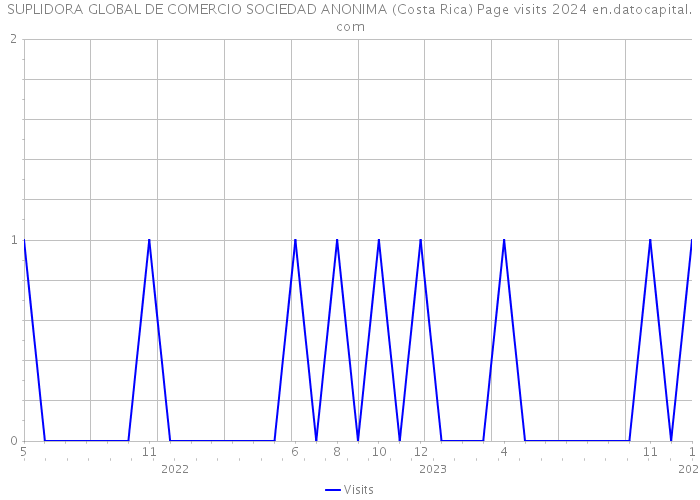 SUPLIDORA GLOBAL DE COMERCIO SOCIEDAD ANONIMA (Costa Rica) Page visits 2024 