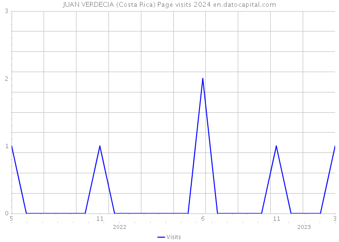 JUAN VERDECIA (Costa Rica) Page visits 2024 