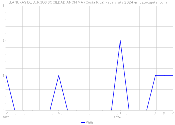 LLANURAS DE BURGOS SOCIEDAD ANONIMA (Costa Rica) Page visits 2024 