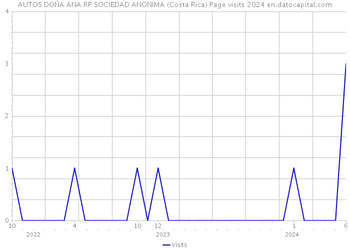 AUTOS DOŃA ANA RP SOCIEDAD ANONIMA (Costa Rica) Page visits 2024 