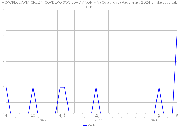 AGROPECUARIA CRUZ Y CORDERO SOCIEDAD ANONIMA (Costa Rica) Page visits 2024 