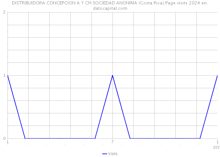 DISTRIBUIDORA CONCEPCION A Y CH SOCIEDAD ANONIMA (Costa Rica) Page visits 2024 