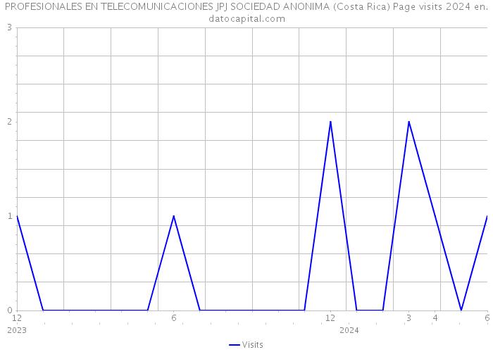 PROFESIONALES EN TELECOMUNICACIONES JPJ SOCIEDAD ANONIMA (Costa Rica) Page visits 2024 