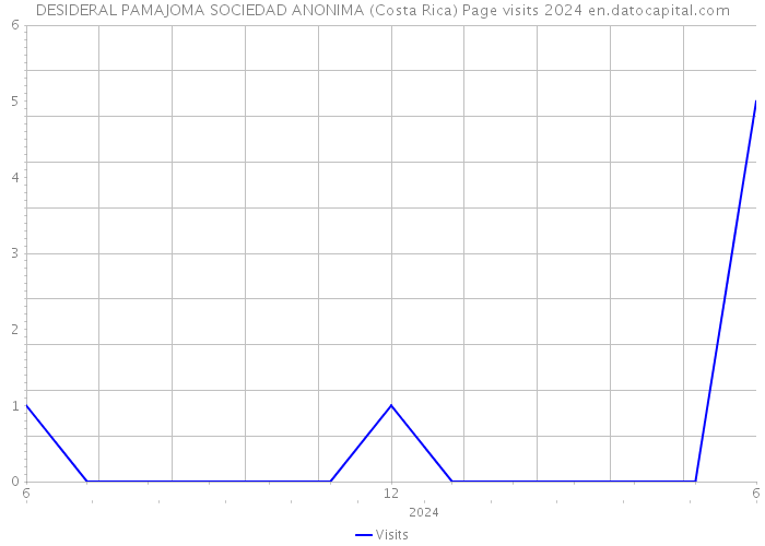 DESIDERAL PAMAJOMA SOCIEDAD ANONIMA (Costa Rica) Page visits 2024 