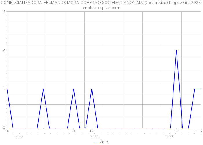 COMERCIALIZADORA HERMANOS MORA COHERMO SOCIEDAD ANONIMA (Costa Rica) Page visits 2024 