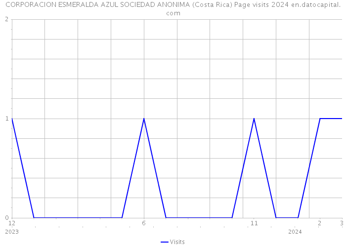CORPORACION ESMERALDA AZUL SOCIEDAD ANONIMA (Costa Rica) Page visits 2024 