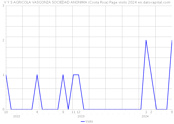 V Y S AGRICOLA VASGONZA SOCIEDAD ANONIMA (Costa Rica) Page visits 2024 