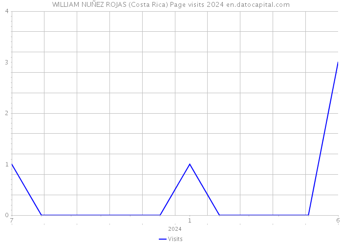 WILLIAM NUÑEZ ROJAS (Costa Rica) Page visits 2024 