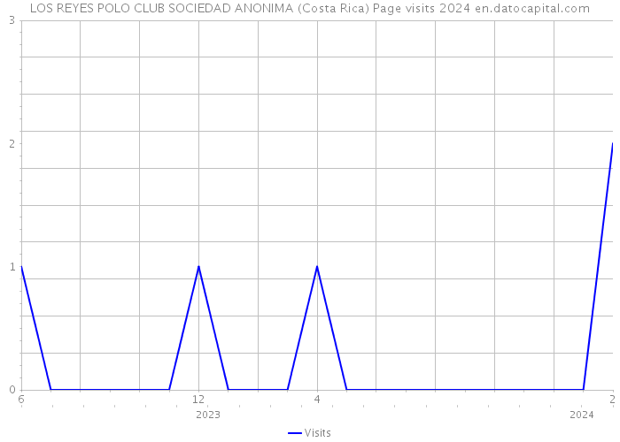 LOS REYES POLO CLUB SOCIEDAD ANONIMA (Costa Rica) Page visits 2024 