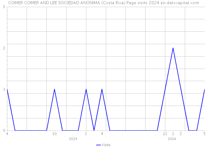 COMER COMER AND LEE SOCIEDAD ANONIMA (Costa Rica) Page visits 2024 