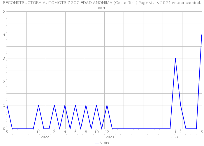 RECONSTRUCTORA AUTOMOTRIZ SOCIEDAD ANONIMA (Costa Rica) Page visits 2024 