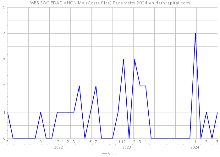 WBS SOCIEDAD ANONIMA (Costa Rica) Page visits 2024 