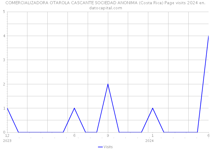 COMERCIALIZADORA OTAROLA CASCANTE SOCIEDAD ANONIMA (Costa Rica) Page visits 2024 